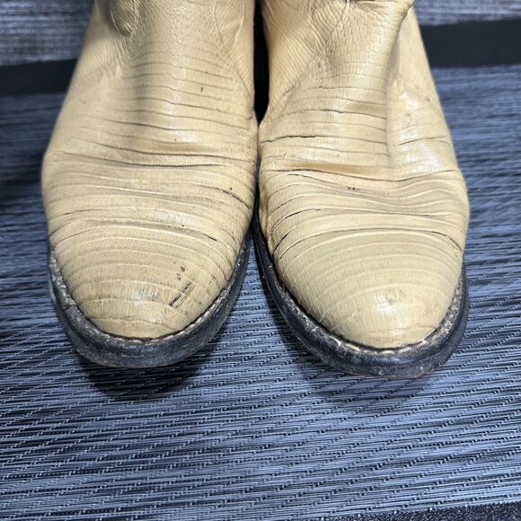 Justin Boots L 4676 Women’s 7.5 B Cream Yellow - Picture 6 of 16